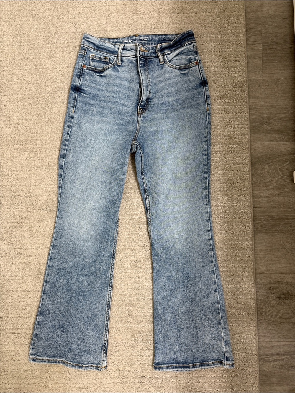 Old Navy Light Blue Flare Jeans